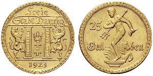 25 Gulden Gdansk (1920-1939) Oro 