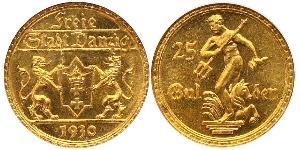 25 Gulden Gdansk (1920-1939) Oro 