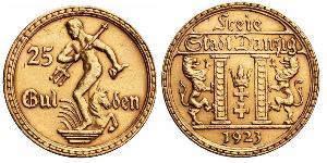 25 Gulden Gdansk (1920-1939) Oro 