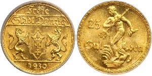 25 Gulden Gdansk (1920-1939) Oro 