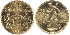 25 Gulden Gdansk (1920-1939) Oro 