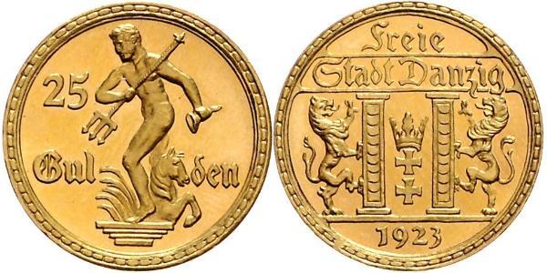 25 Gulden Gdansk (1920-1939) Oro 