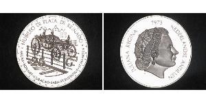 25 Gulden Antillas Neerlandesas (1954 – 2010) Plata Juliana of the Netherlands (1909 – 2004)