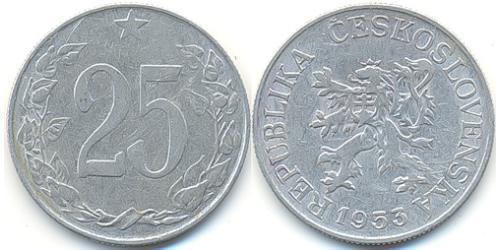 25 Heller Czechoslovakia (1918-1992) Aluminium 