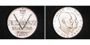 25 Krone Norvegia (1905 - ) Argento Olav V di Norvegia (1903 - 1991) / Haakon VII di Norvegia (1872 - 1957)