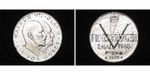 25 Krone Kongeriket Norge (1905 - ) Silber Olav V. (Norwegen) (1903 - 1991) / Haakon VII. (1872 - 1957)