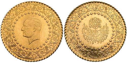 25 Kurush Turquie (1923 - ) Or Kemal Ataturk