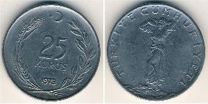 25 Kurush Turchia (1923 - ) Rame/Nichel 