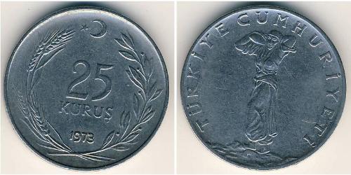 25 Kurush Turchia (1923 - ) Rame/Nichel 