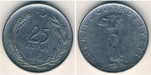 25 Kurush Turchia (1923 - ) Rame/Nichel 