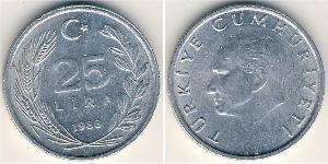 25 Lira Turchia (1923 - ) Alluminio 