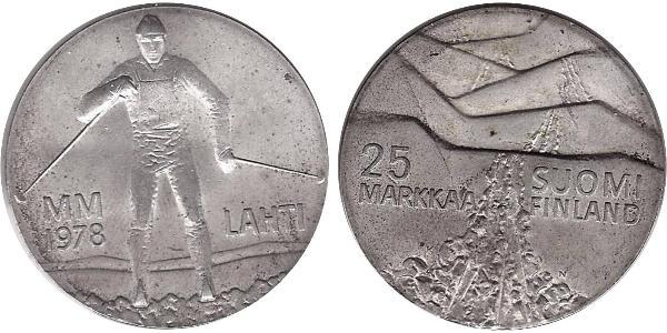 25 Mark Finlandia (1917 - ) Argento 