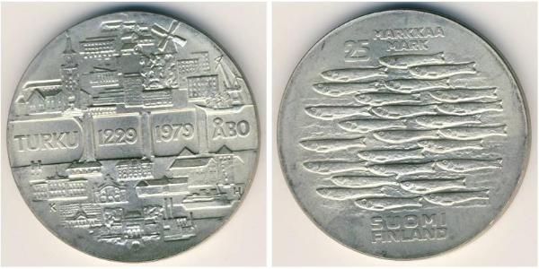 25 Mark Finnland (1917 - ) Silber 