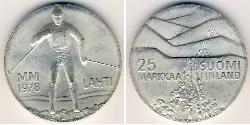 25 Mark Finland (1917 - ) Silver 