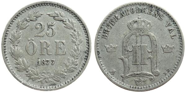 25 Ore Suède Argent 