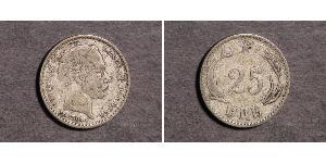 25 Ore Danimarca Argento Cristiano IX di Danimarca (1818-1906)