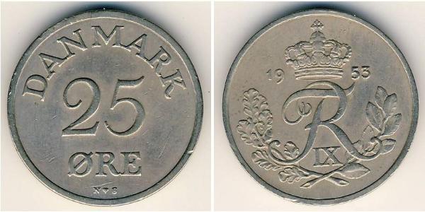 25 Ore Denmark Copper/Nickel 