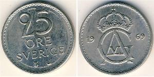 25 Ore Sweden Copper/Nickel 