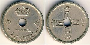 25 Ore Norvège Cuivre/Nickel 