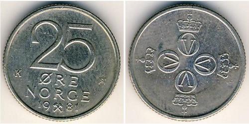 25 Ore Norvège Cuivre/Nickel 