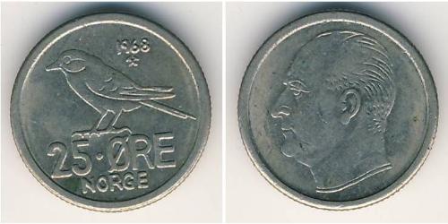 25 Ore Norvège Cuivre/Nickel 