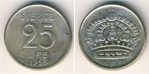 25 Ore Suède Cuivre/Nickel 