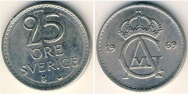 25 Ore Suède Cuivre/Nickel 