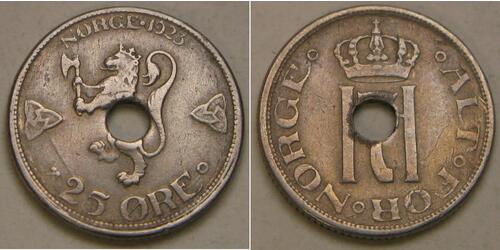 25 Ore Norwegen Kupfer 