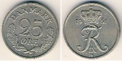 25 Ore Dänemark Kupfer/Nickel 