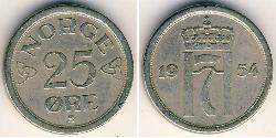 25 Ore Norwegen Kupfer/Nickel 