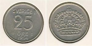 25 Ore Suecia Níquel/Cobre 