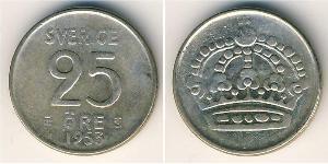 25 Ore Suecia Níquel/Cobre 