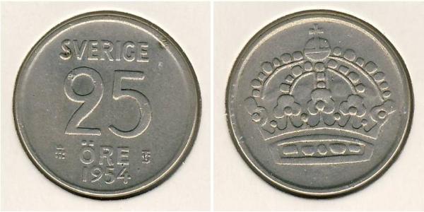 25 Ore Suecia Níquel/Cobre 