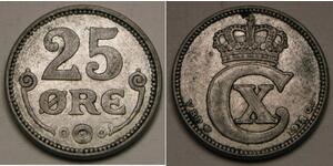 25 Ore Dänemark Silber 
