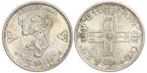 25 Ore Norwegen Silber Haakon VII. (1872 - 1957)