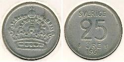 25 Ore Schweden Silber 