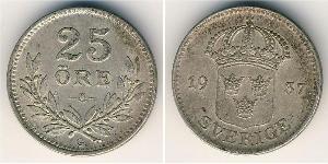 25 Ore Schweden Silber 