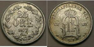 25 Ore Schweden Silber 