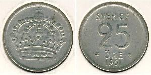 25 Ore Schweden Silber 