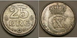 25 Ore Denmark Silver 