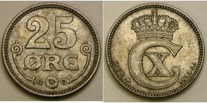 25 Ore Denmark Silver 