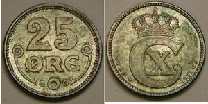 25 Ore Denmark Silver 