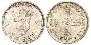 25 Ore Norway Silver Haakon VII of Norway (1872 - 1957)