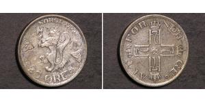25 Ore Norway Silver Haakon VII of Norway (1872 - 1957)