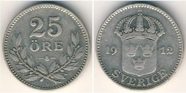 25 Ore Sweden Silver 