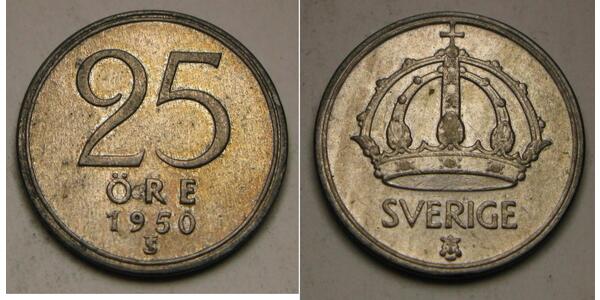 25 Ore Sweden Silver 