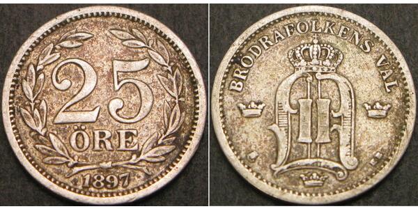 25 Ore Sweden Silver 