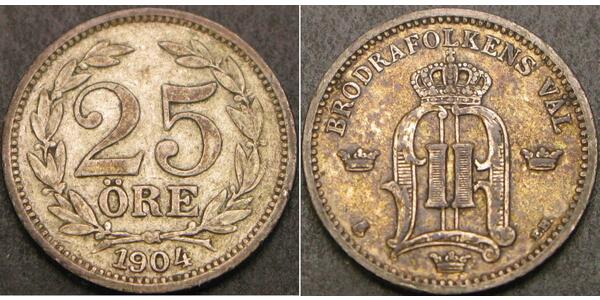 25 Ore Sweden Silver 