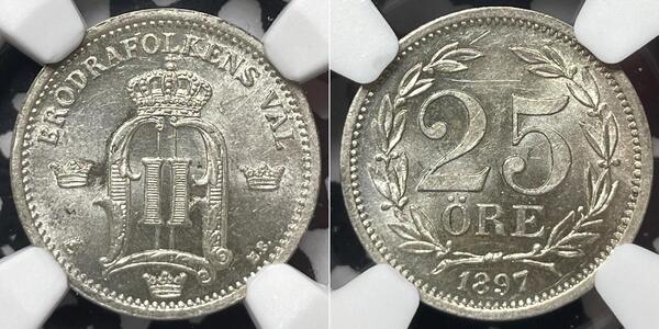 25 Ore Sweden Silver 