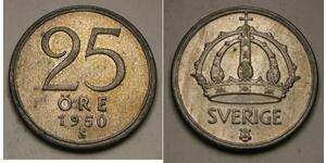 25 Ore 瑞典 銀 